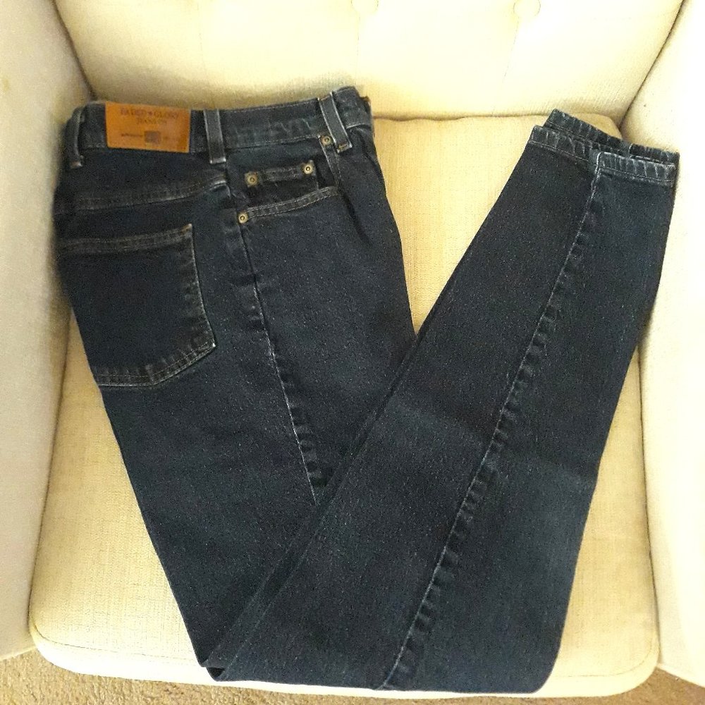 Womens Faded Glory Blue Jeans Size 4 Straight Leg